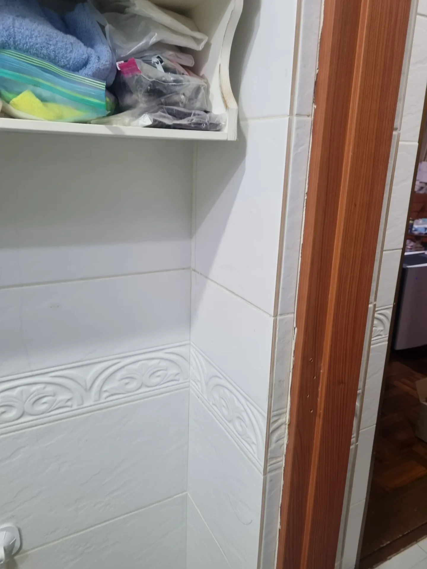 화장실안전손잡이 시공 사례 시공 전